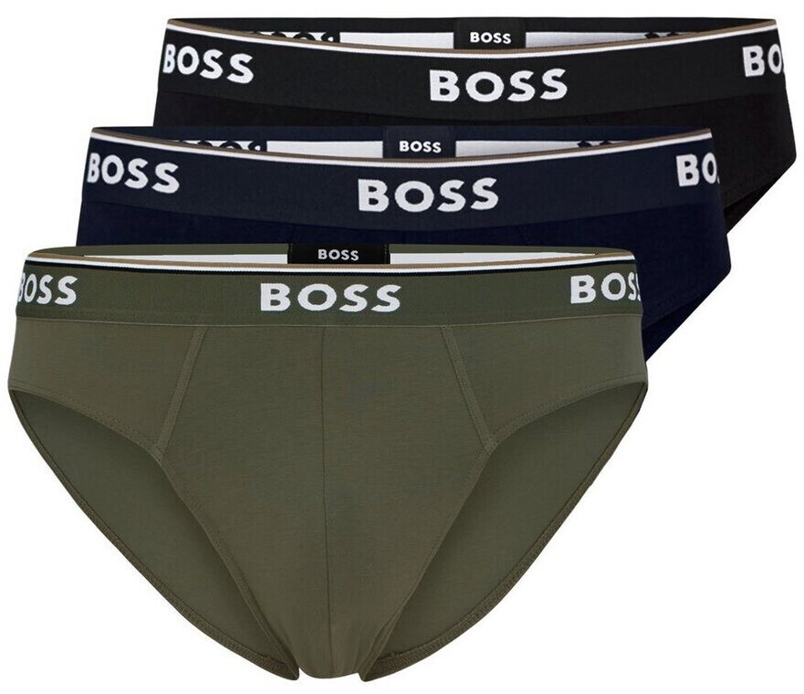 Hugo Boss 3-Pack Slips Brief Power 50499429 black/dark green/dark blue