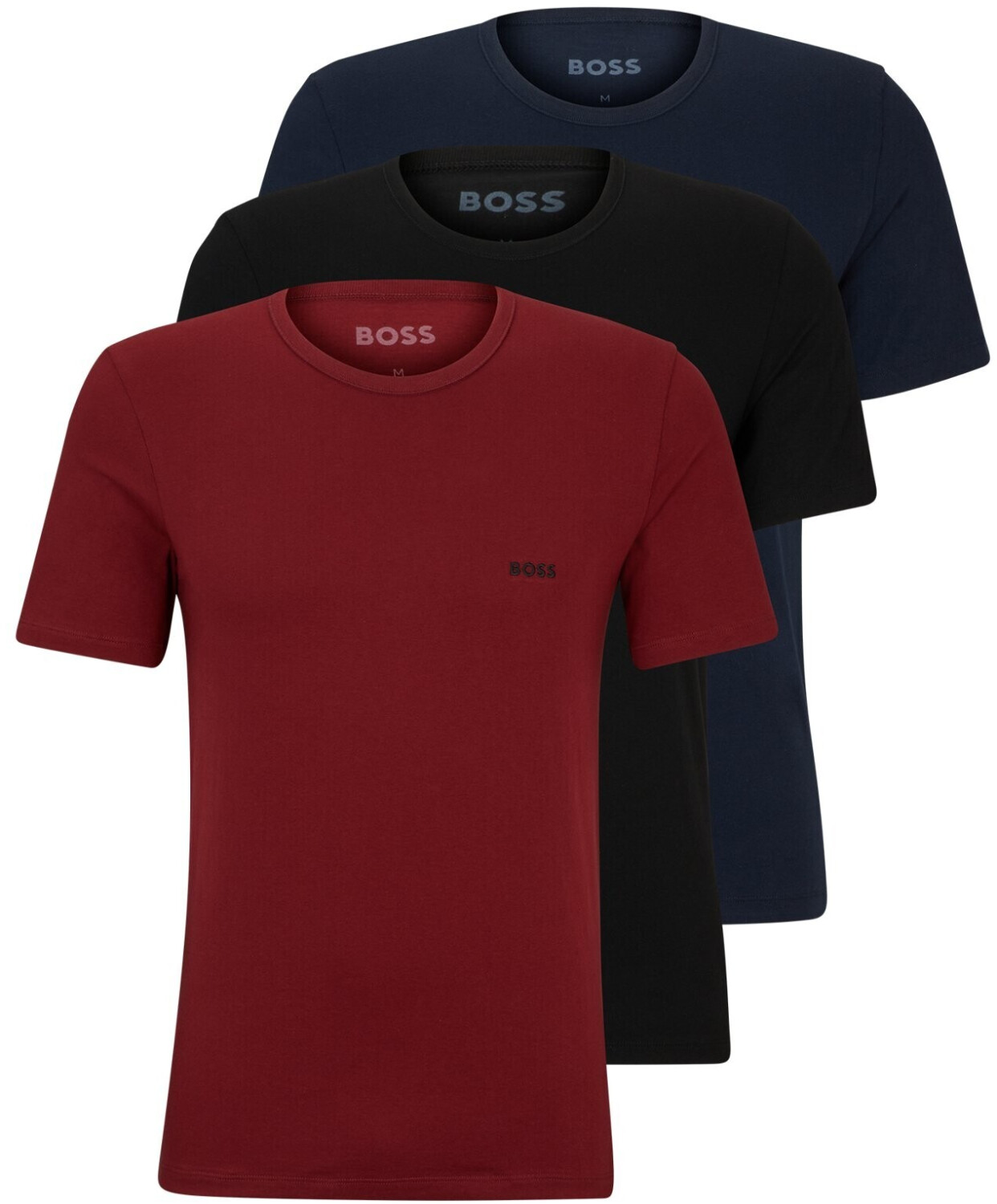 Hugo Boss 3 Pack T Shirts TShirtRN Classic 50499445 red blue black ab 42 90 Preisvergleich bei idealo