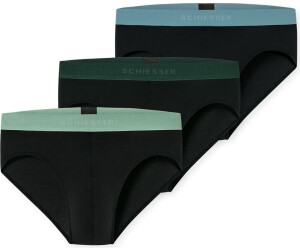 Schiesser Damenslip 163209 – Aus 95% Baumwolle, 5% Elasthan, Bequemer Schnitt, Mehrfarbiges Muster