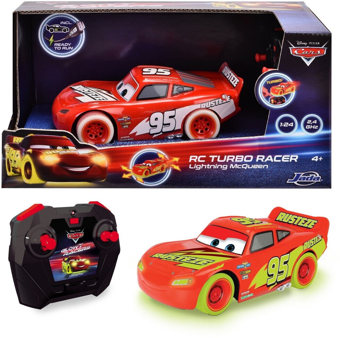 € Lightning McQueen Glow Preisvergleich 25,99 Jada ab bei Cars Racers RC |