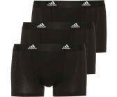 adidas Men's Multipack Trunks (3 Pack) Underwear, Black 2, L
