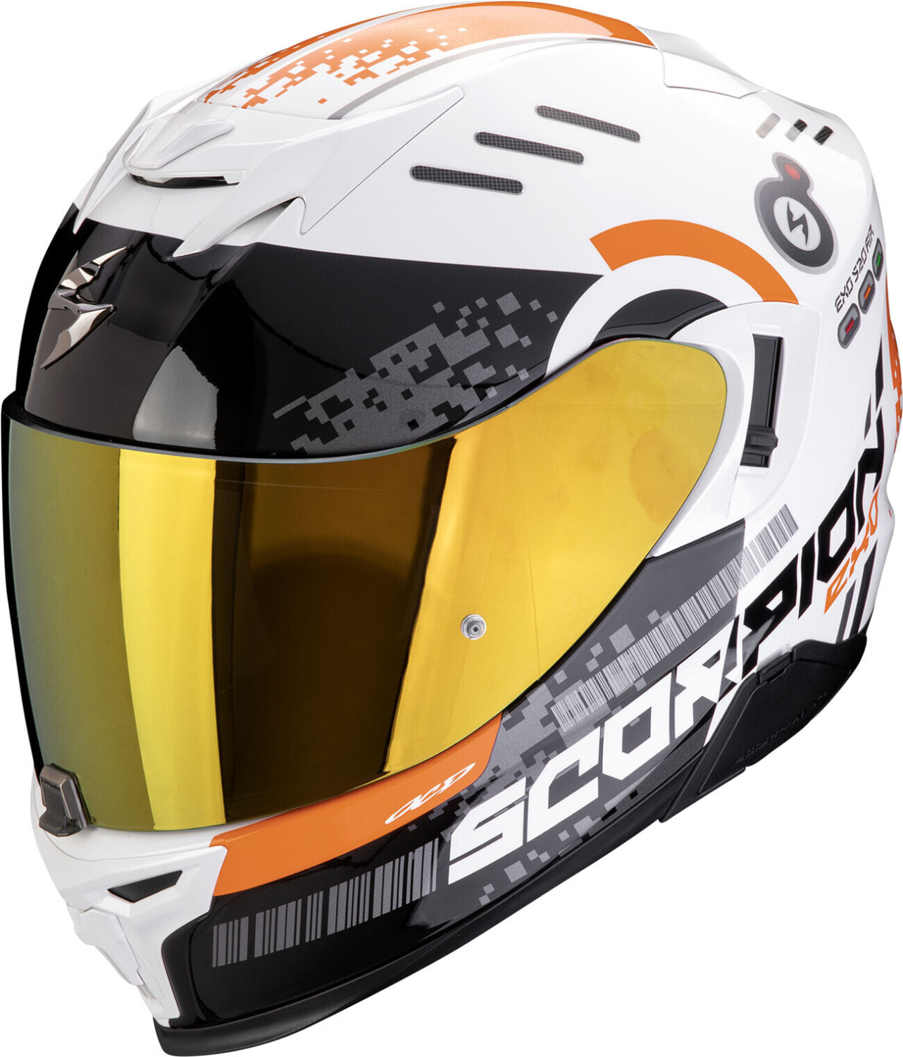 Scorpion Exo-520 Evo Air Titan blanc/noir/orange