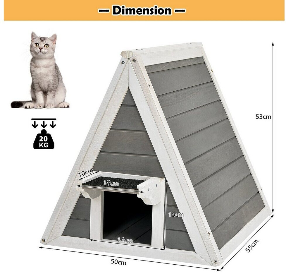 Costway Maison pour chat Costway Maison pour chat