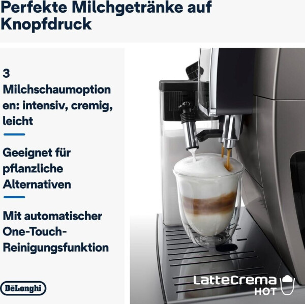De'Longhi Dinamica Plus ECAM380.95 TB Titan Schwarz, Bild 4
