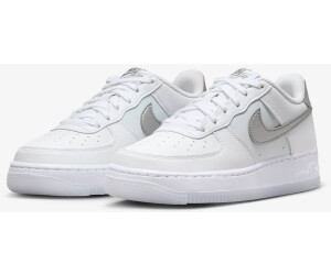Nike Air Force 1 GS white pure platinum football grey metallic
