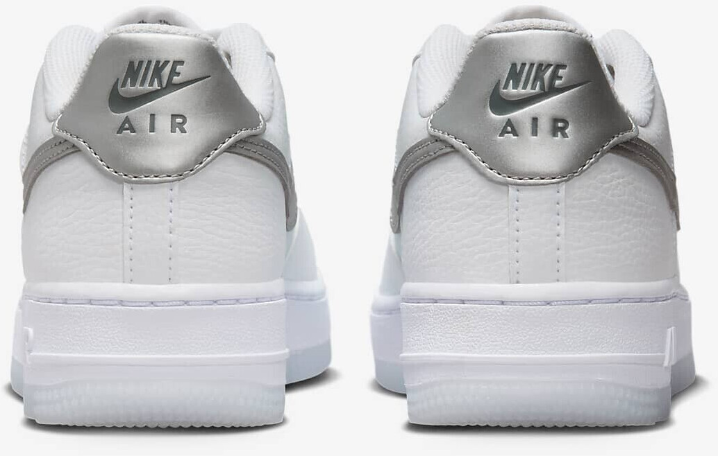 Nike Air Force 1 GS white pure platinum football grey metallic