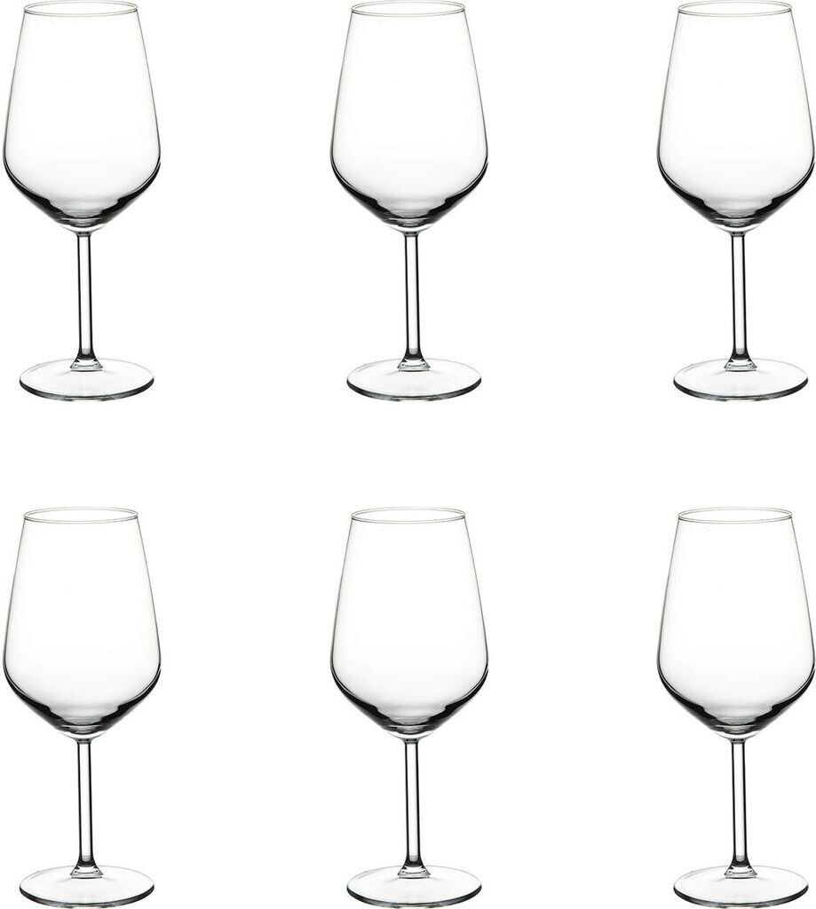 Pasabahce Set of 6 goblets Allegra glass cl49