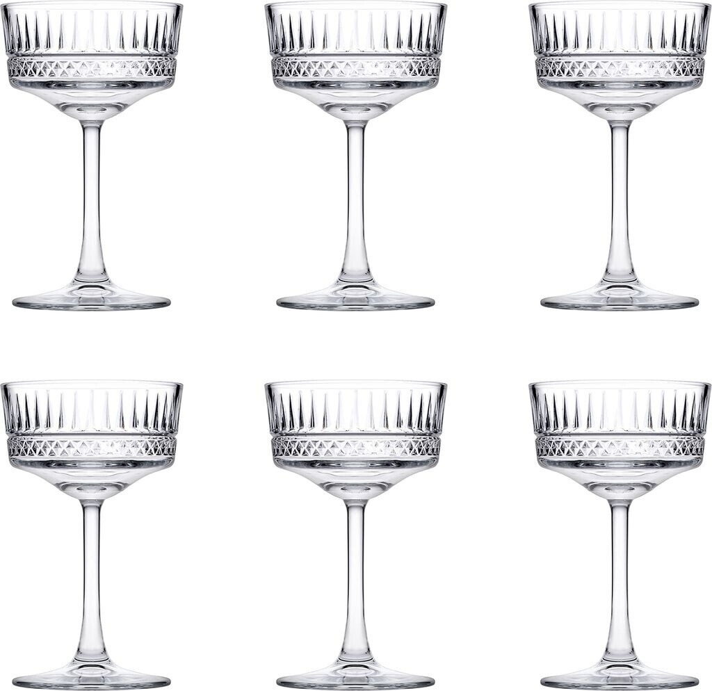 Pasabahce Elysia champagne goblet, 0.26 liters, Ø 8.2 cm, set of 6 pieces, glass (440436)