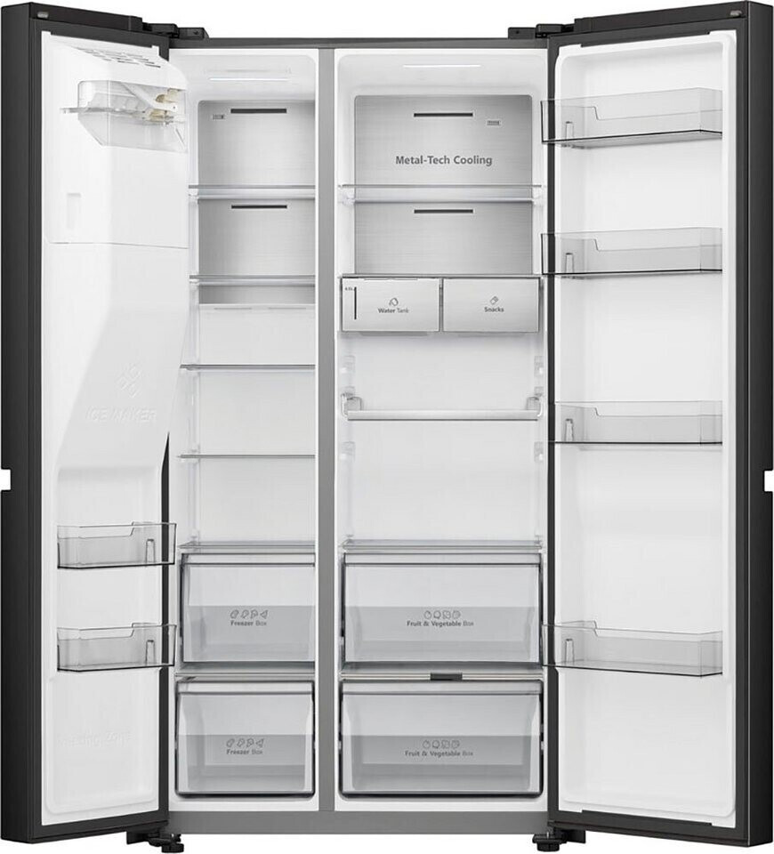 Hisense RS818N4TFC ab 1.569,00 € | Preisvergleich bei | Side-by-Side Kühlschränke
