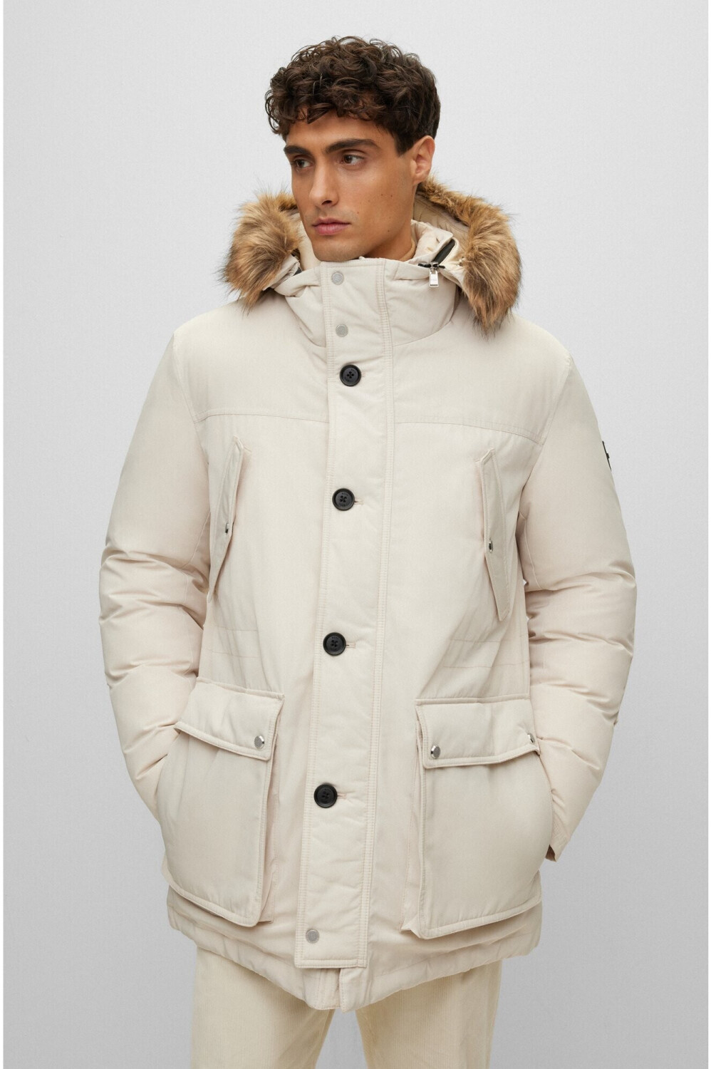 Hugo boss clearance jacket white
