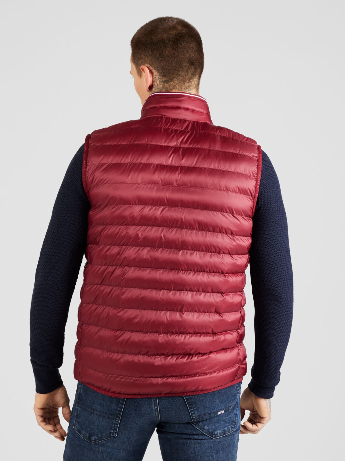 Tommy Hilfiger Packable Padded Recycled Vest Red