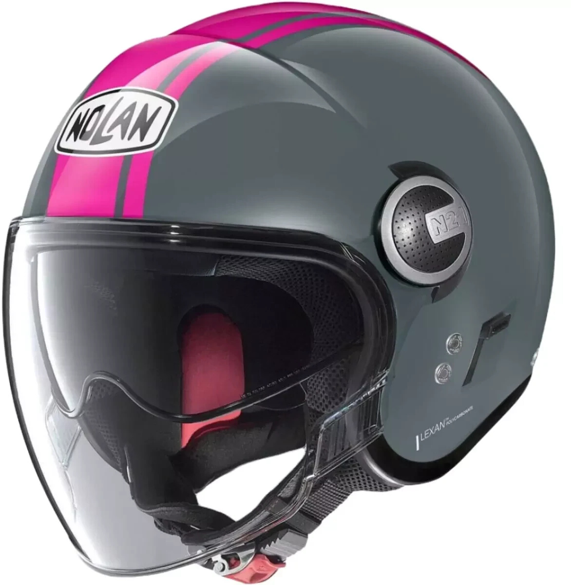 Nolan N21 Visor Dolce Vita Slate gris/fuchsia