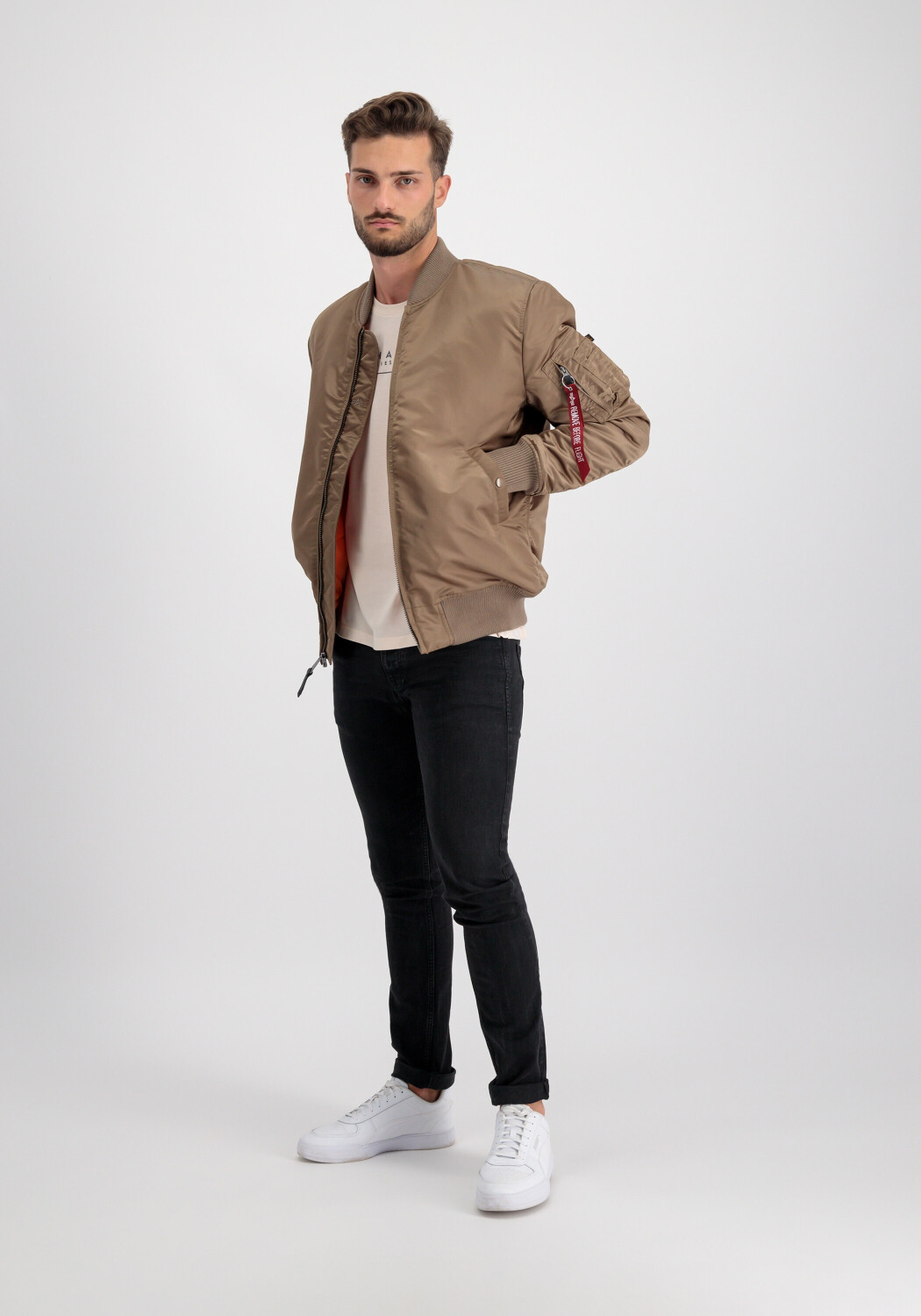 Buy Alpha Industries MA 1 VF 59 Long 168100 taupe from 118.99