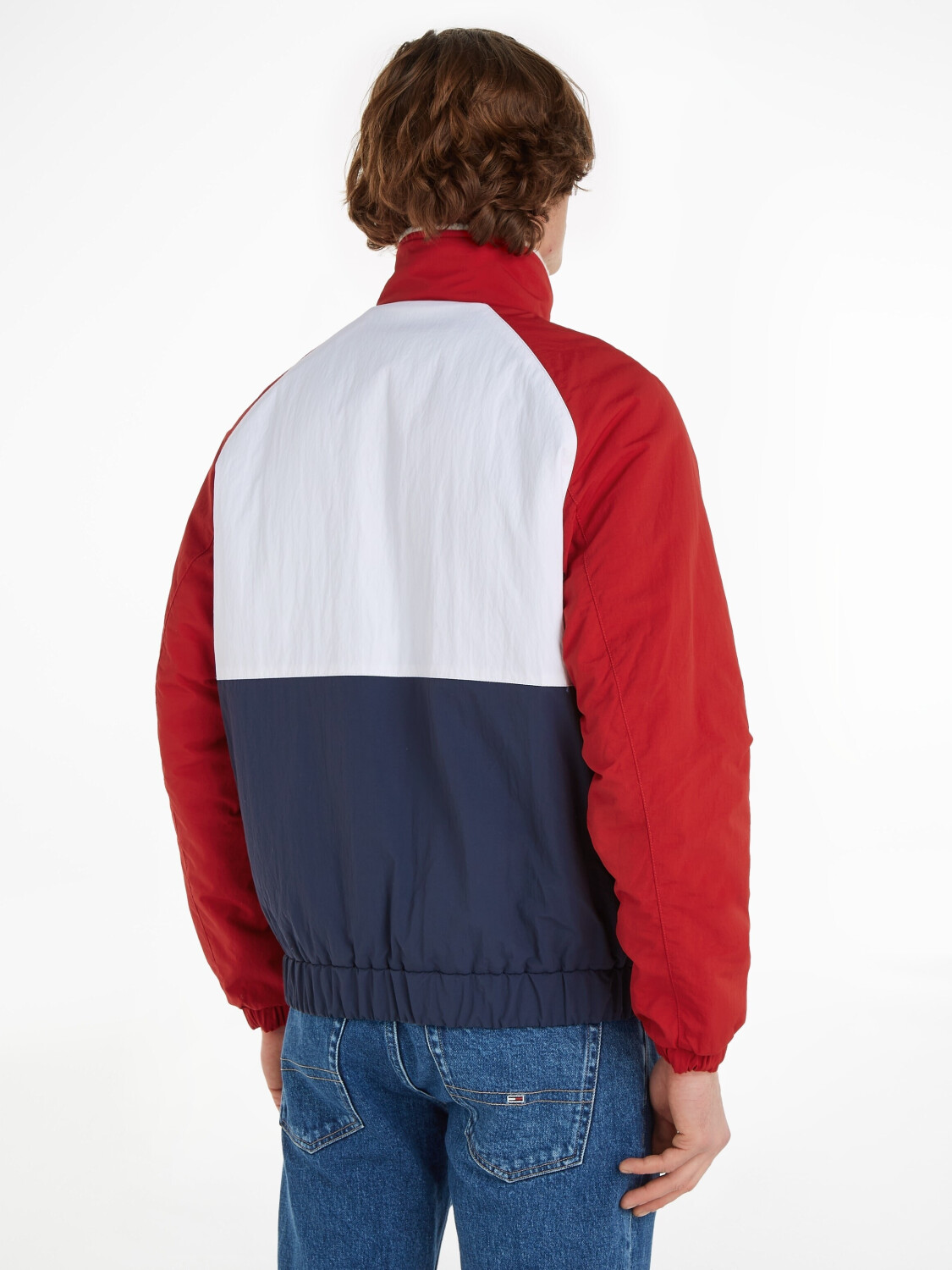Buy Tommy Hilfiger Reversible Colour Blocked Relaxed Sherpa Jacket