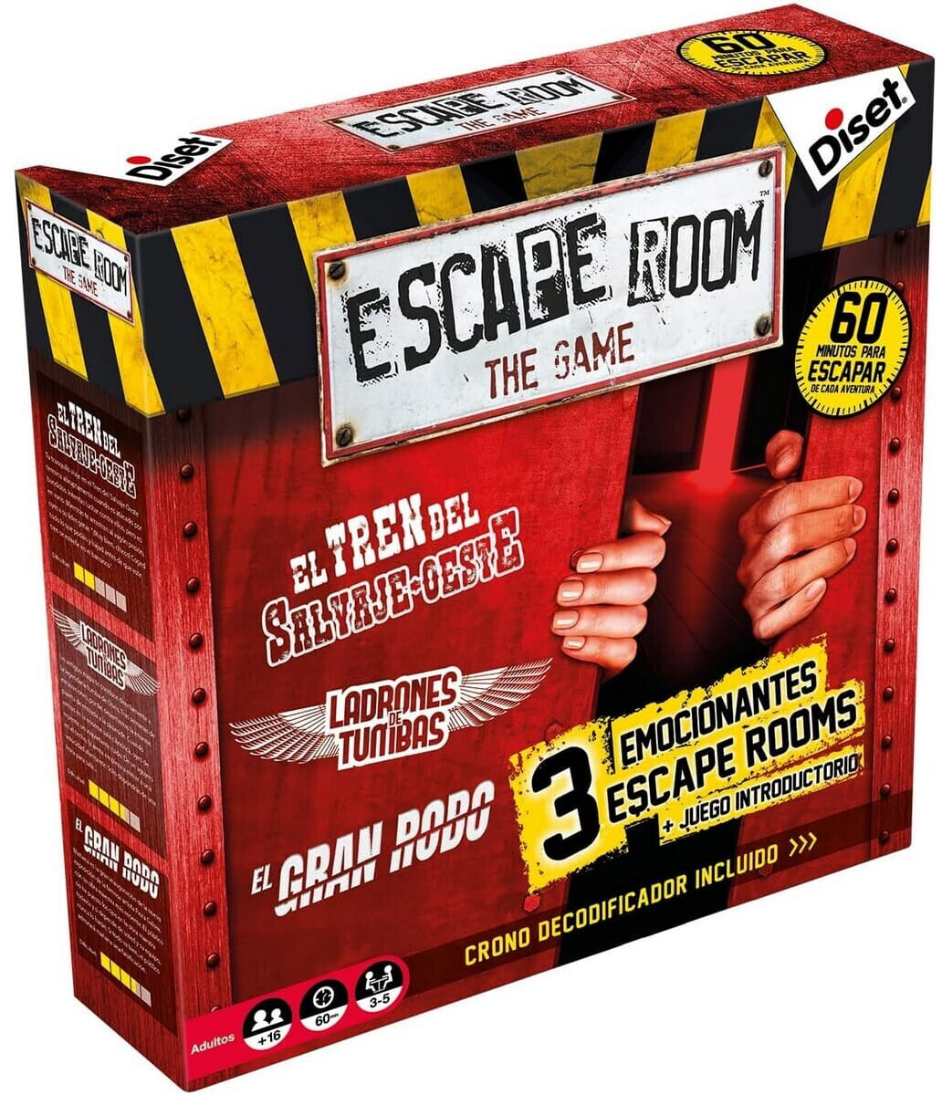 Diset - Escape Room Dos Jugadores, Juego de mesa adulto a partir de 16 años