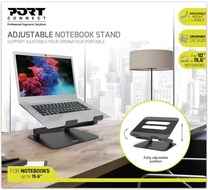 Port Designs Adjustable Notebook Stand au meilleur prix sur