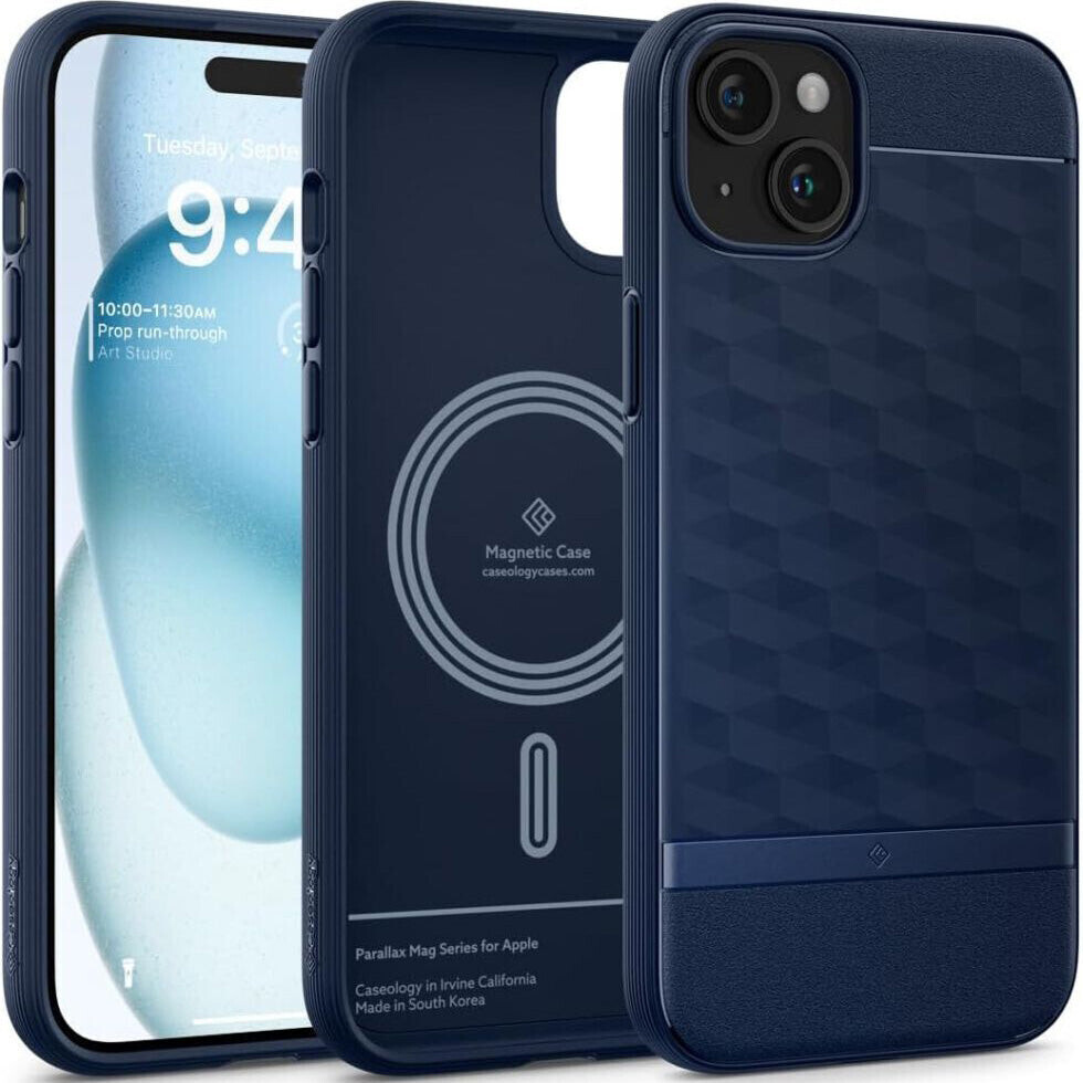 Spigen Case Caseology Parallax Mag with MagSafe for iPhone 15 Dark Blue