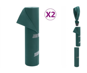 vidaXL Wintervlies 2 Rollen 70 g/m² 50x1,6 m (3203514)