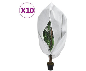 vidaXL Wintervlies mit Reißverschluss 10 Stk. 70 g/m² 1,55x1,55 m (3203549)