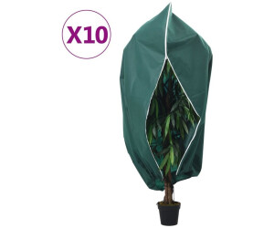 vidaXL Wintervlies mit Reißverschluss 10 Stk. 70 g/m² 3,14x2,5 m (3203584)