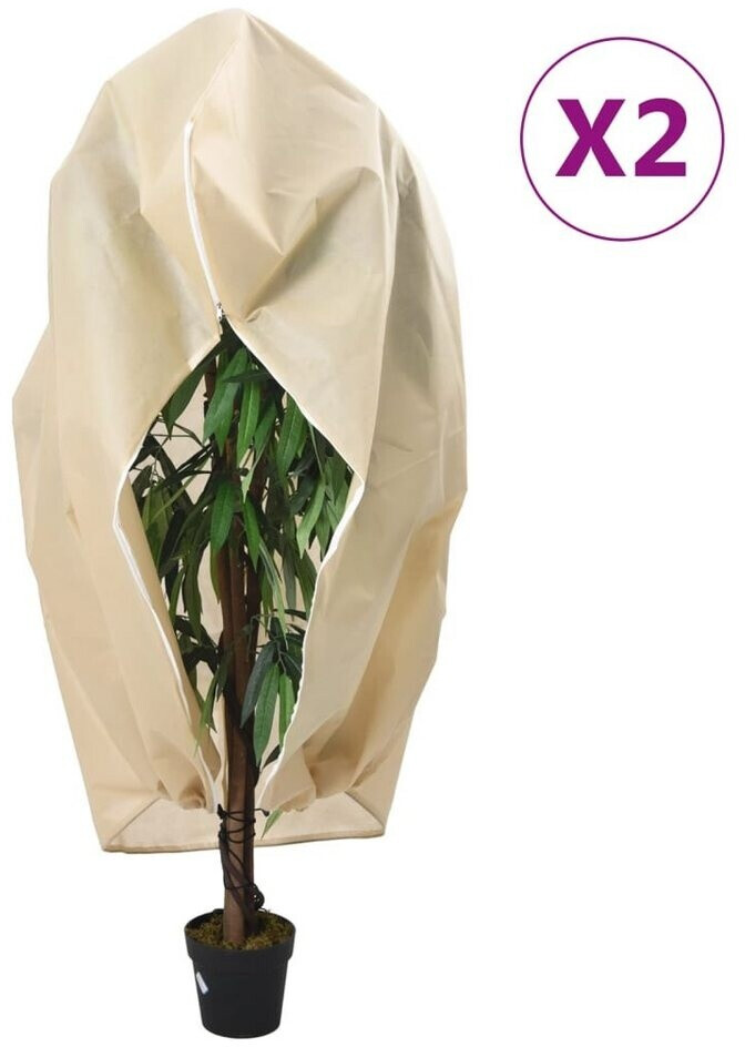 vidaXL vidaXL Wintervlies mit Reißverschluss 2 Stk. 70 g/m² 1,55x1,55 m (364877) - Product image 1 of 10