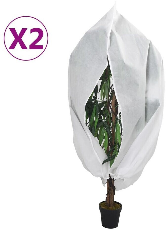 vidaXL vidaXL Wintervlies mit Reißverschluss 2 Stk. 70 g/m² 1x1,55 m (364866) - Product image 1 of 10