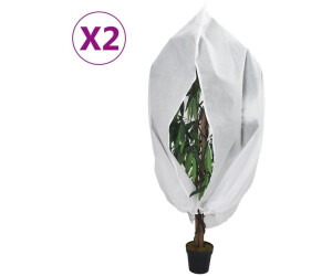 vidaXL Wintervlies mit Reißverschluss 2 Stk. 70 g/m² 3,93x3,5 m (3203524)