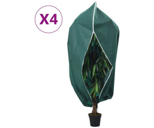 vidaXL Wintervlies mit Reißverschluss 4 Stk. 70 g/m² 2,36x2 m (3203571)