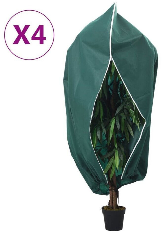 vidaXL vidaXL Wintervlies mit Reißverschluss 4 Stk. 70 g/m² 2,36x2 m (3203571) - Product image 1 of 10