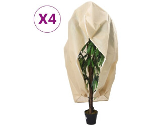 vidaXL Wintervlies mit Reißverschluss 4 Stk. 70 g/m² 2,36x2 m (3203561)