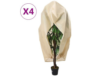 vidaXL Wintervlies mit Reißverschluss 4 Stk. 70 g/m² 3,93x3 m (3203563)