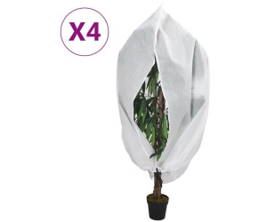 vidaXL Wintervlies mit Reißverschluss 4 Stk. 70 g/m² 3,93x3,5 m (3203554)