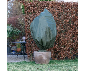 Nature Wintervlies-Frostschutzhauben 2 Stk. 50 g/m² 150x75 cm Grün (6030125)