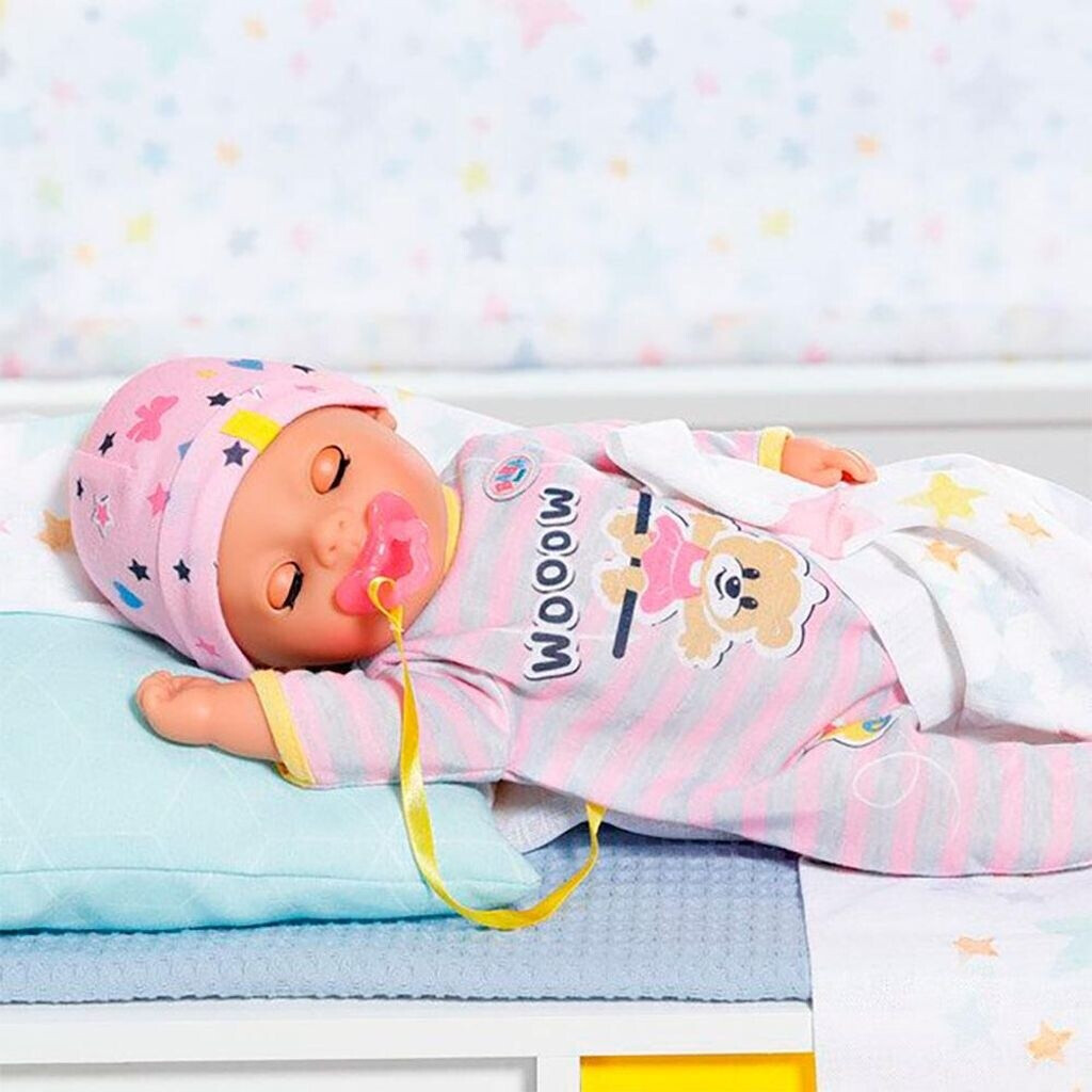Zapf Creation Baby Born 827376 - Vestito Per Il Tempo Libero Per Bambole 36 Cm - Tuta E Pagliaccetto Con Ciuccio