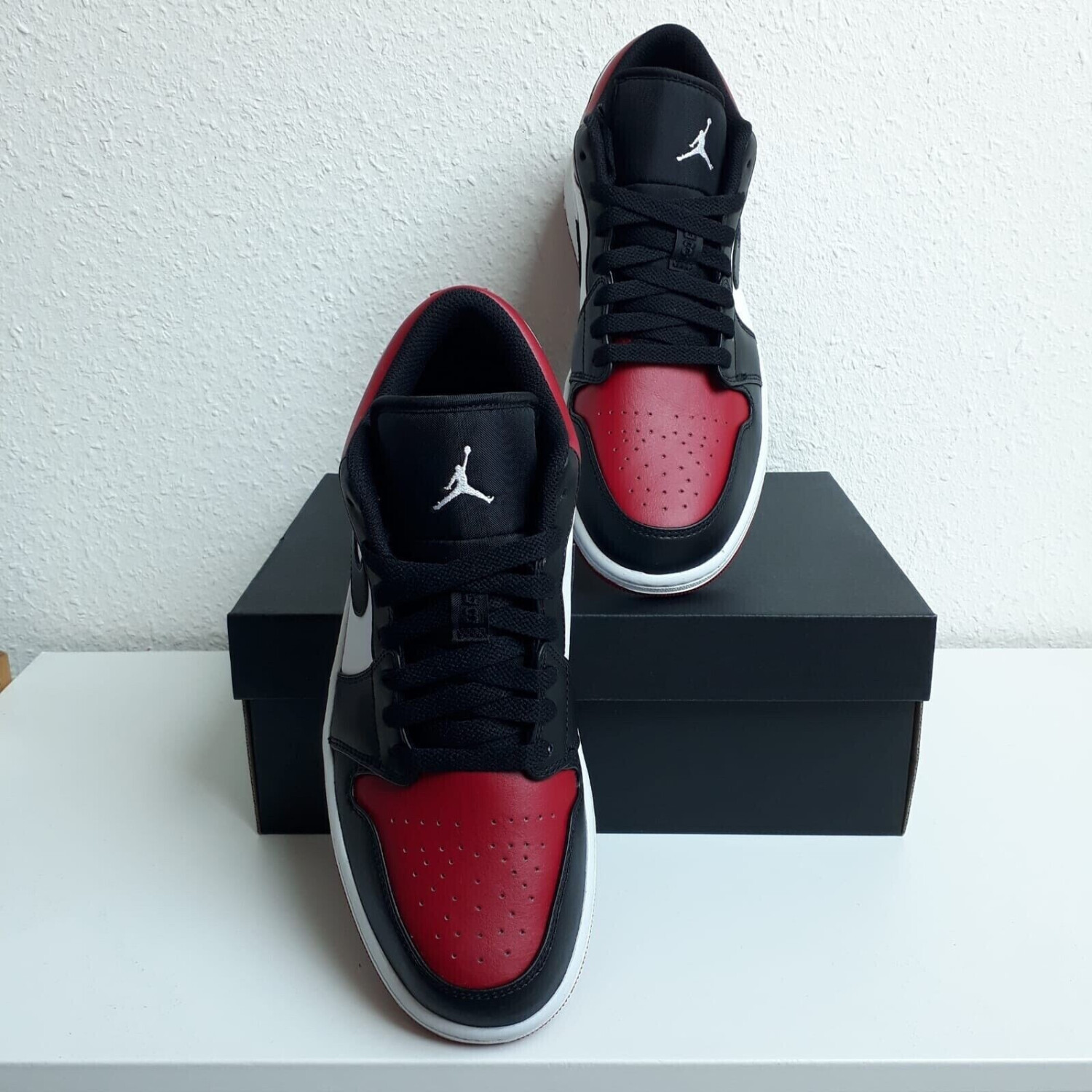 Nike Air Jordan 1 Low Bred Toe 553558 612 desde 112 99 Compara precios en idealo