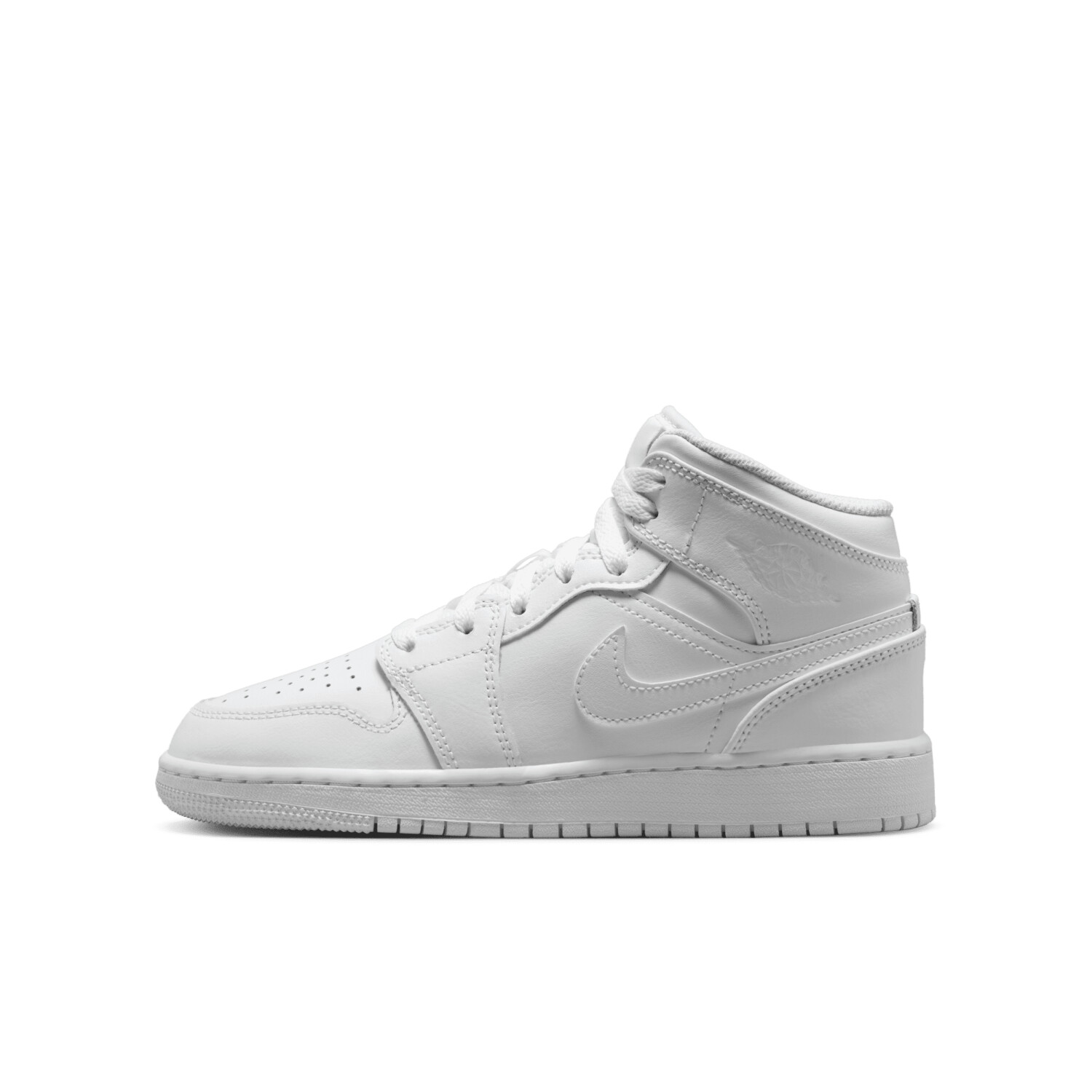 Air jordan 1 mid gs white hot sale