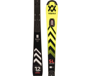 Ski VOLKL RACETIGER SL UVO , TIP rocker, Powered by titanium, multilayer  woodcore + Marker XCELL 12