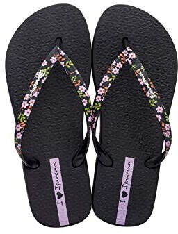 Ipanema Duna Fem Flipflop black white