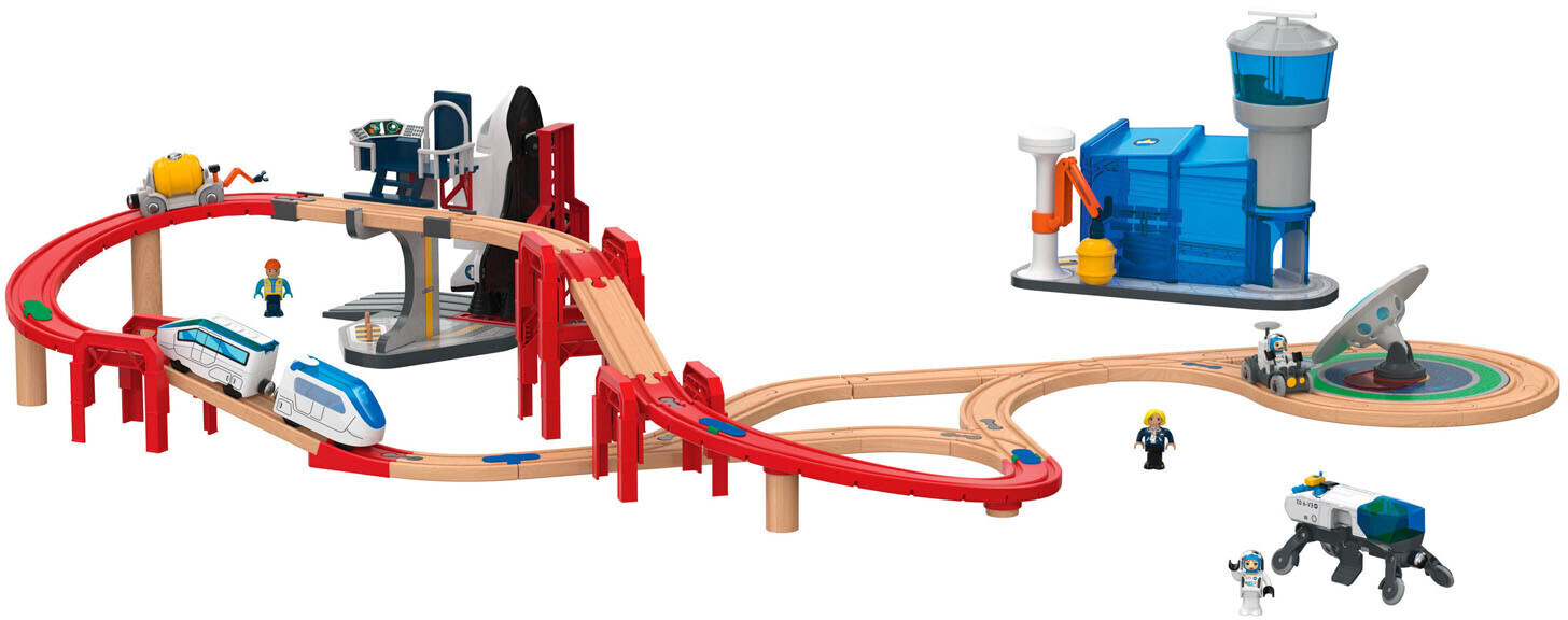 Playtive Holz Eisenbahn Weltraum 75-teilig (366874) ab 39,90 € |  Preisvergleich bei | Holzspielzeuge