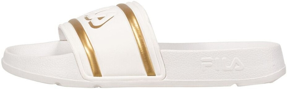 Fila Morro Bay Logo Slipper Wmn white gold
