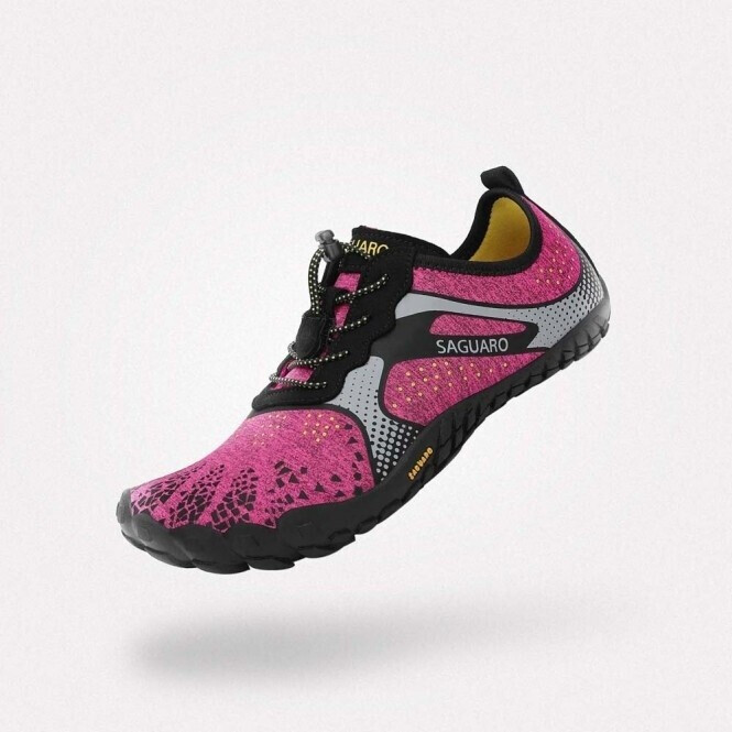 Saguaro Barefoot Shoes Women Fitness Shoes Water Shoes Quick Drying Swim Shoes rose red