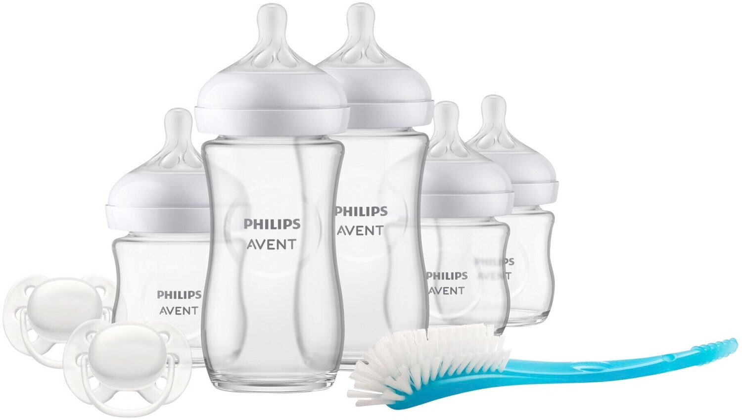 bei € Response Philips Flaschen-Set Neugeborene Glas | AVENT für 59,94 Preisvergleich Großes aus (SCD879/11) - ab Natural