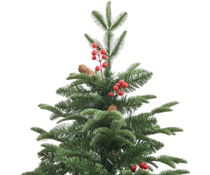 vidaXL Albero Natale artificiale incernierato verde con pigne e bacche 240  cm a € 223,99 (oggi)