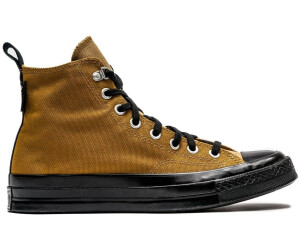 Converse tan deals leather high tops