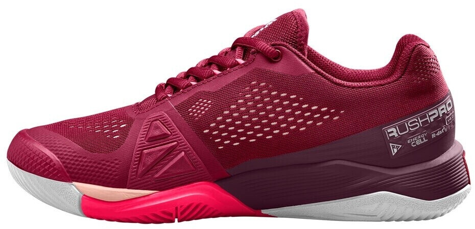 Wilson Rush Pro Sneaker beet red white tropical peach
