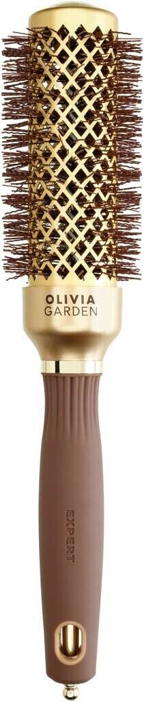 Photos - Comb Olivia Garden Expert Blowout Shine with Wavy Bristles Gold & 