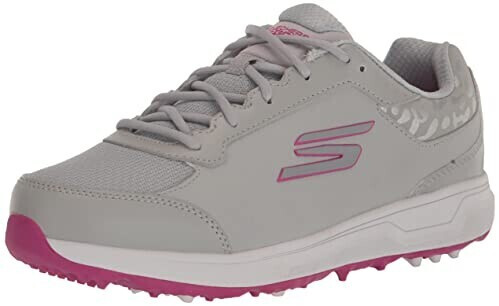 Skechers Prime Relaxed Fit Spikeless Golf Shoe Sneaker grey pink