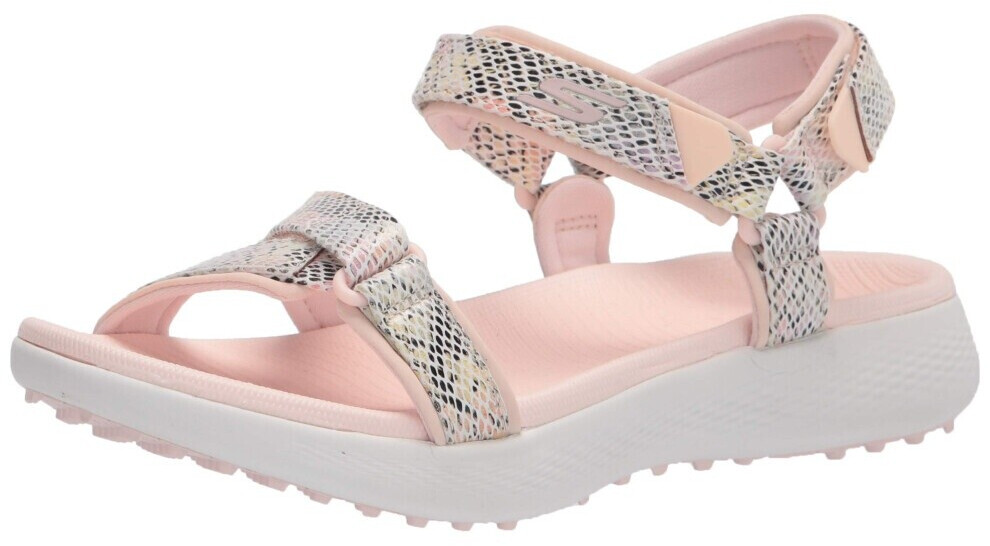 Skechers Go Golf Sandals Golf Shoe light pink with snake motif
