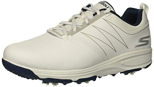 Skechers Torque waterproof golf shoe white navy blue