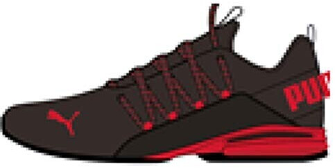 Puma Axelion black high risk red